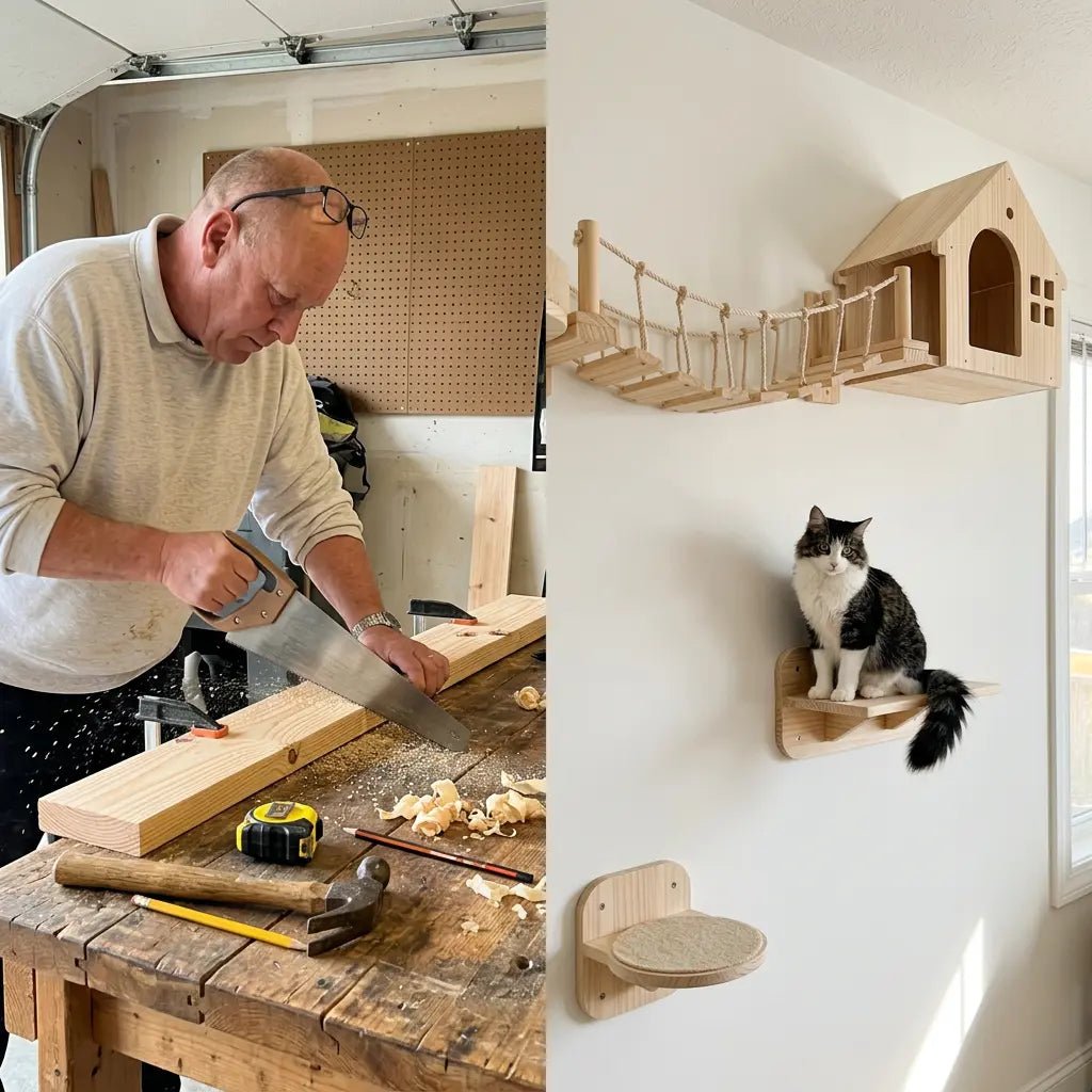 Katzen Kletterwand selber bauen vs. kaufen — was lohnt sich wirklich? - Sweetypaws.com