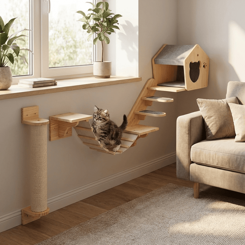 Signature Cat Wall Sets | Ready-Made Cat Wall Bundles - Sweetypaws.com