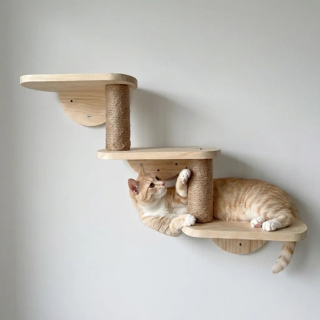 3 Platter Steps- Sweetypaws Catwall Elements - Sweetypaws.com