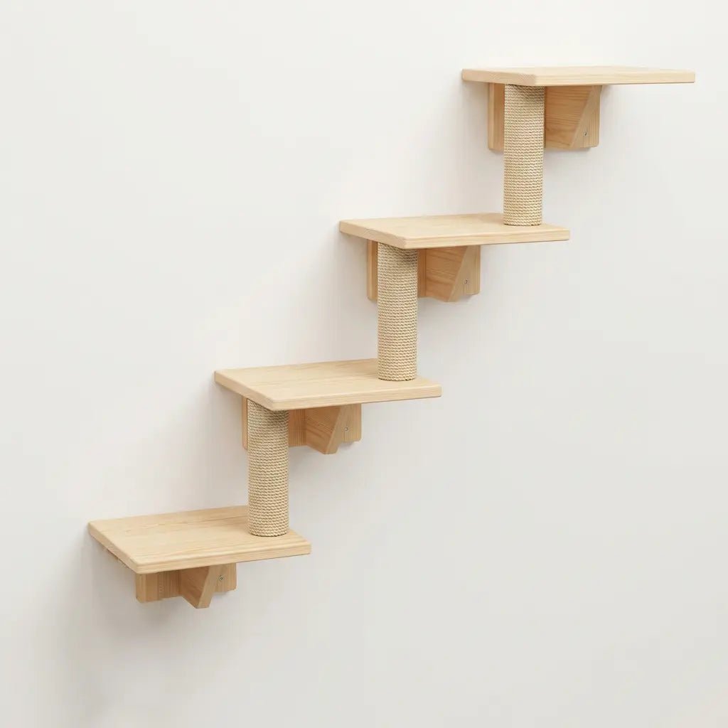 4 Platter Steps- Sweetypaws Catwall Elements - Sweetypaws.com