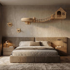 Katzen Kletterwand Schlafzimmer Set — eigenes Katzenhaus an der Schlafzimmerwand