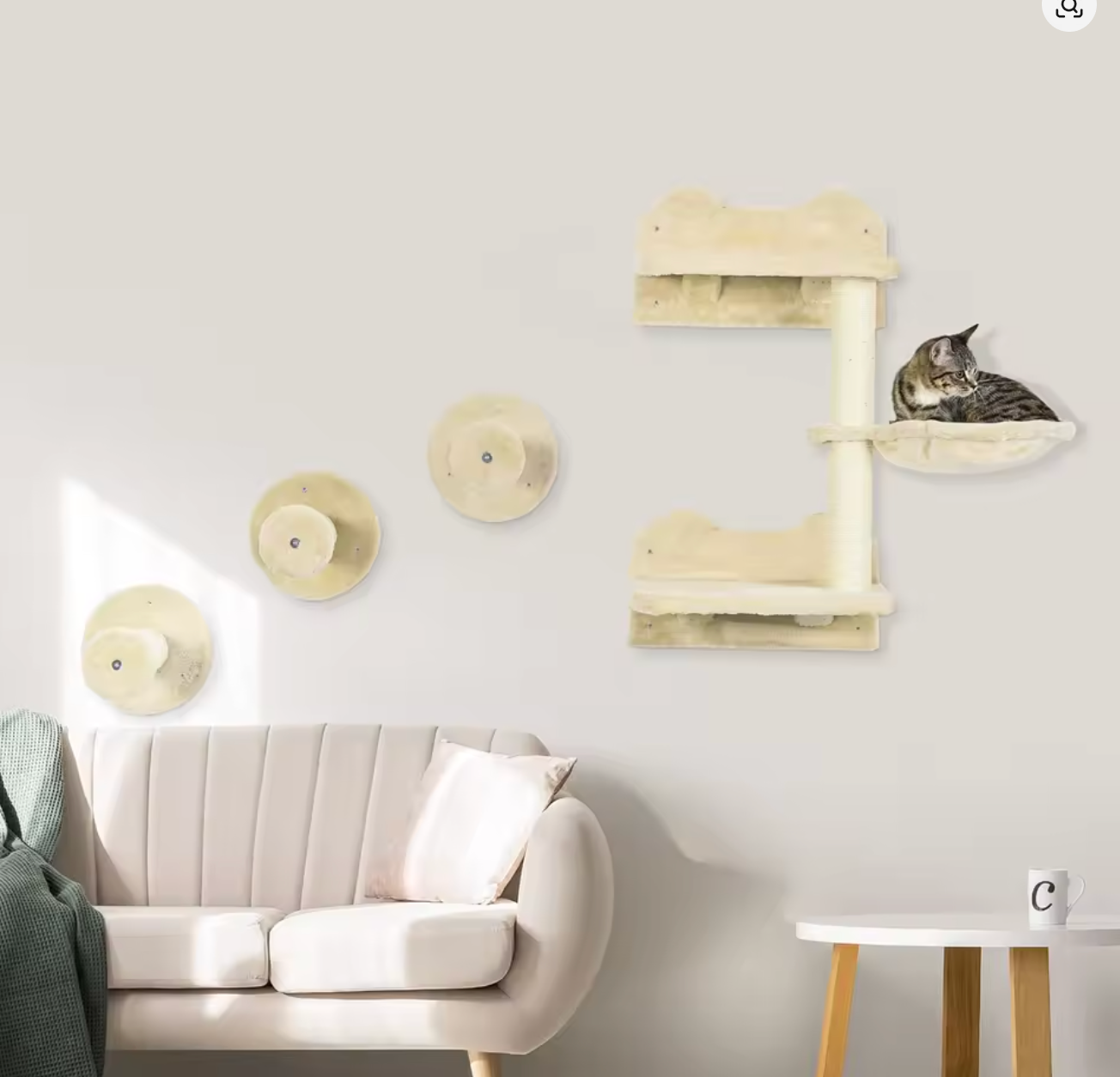 4-Piece Wolly-Wall set