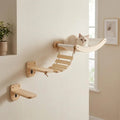 Sweetypaws Starter Katzen Kletterwand Set mit Hängebrücke und Hängematte
