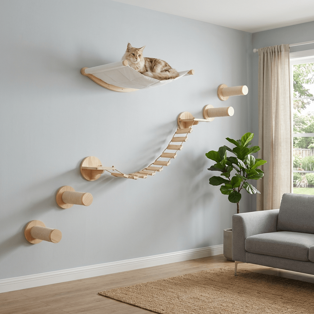 Cat Wall set for Large Cats – Heavy - Duty Cat Wall Bundle - Sweetypaws.com