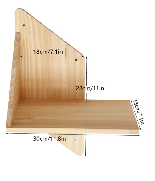 Corner Cat Shelf - Sweetypaws Catwall Elements - Sweetypaws.com
