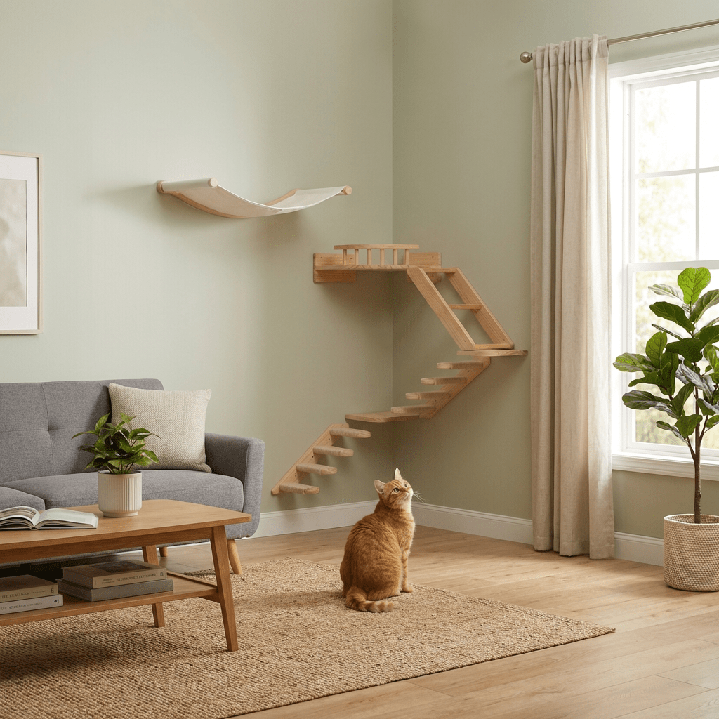 Corner Climbing Set – Cat Wall Set for Corners - Sweetypaws.com