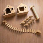Double Room Playground Set – Cat Wall Set for 2 Cats - Sweetypaws.com