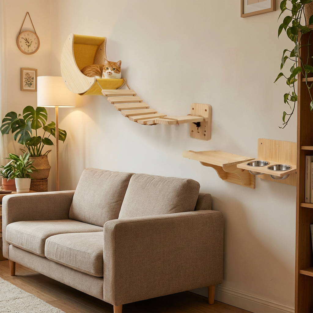 Ultimate Relax Lounge Bundle – Comfortable Cat Wall Set