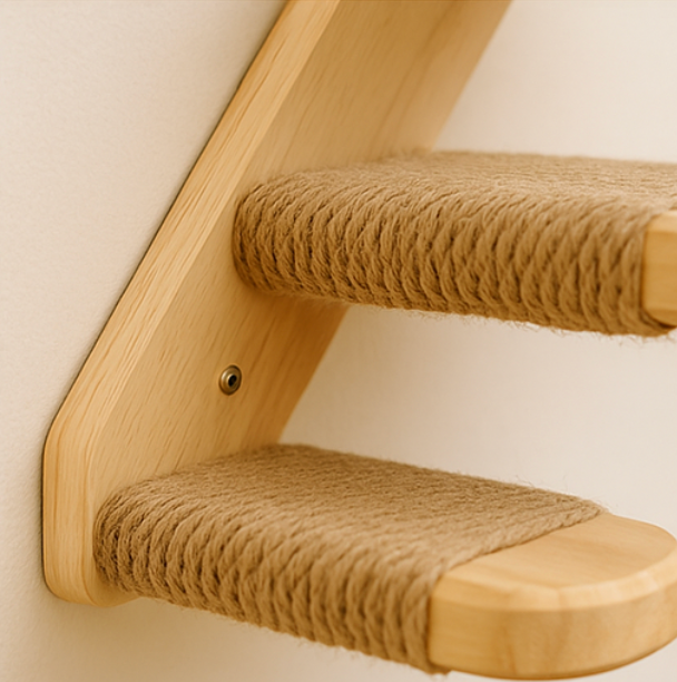 katzen-kletterwand-treppe-treten-detail