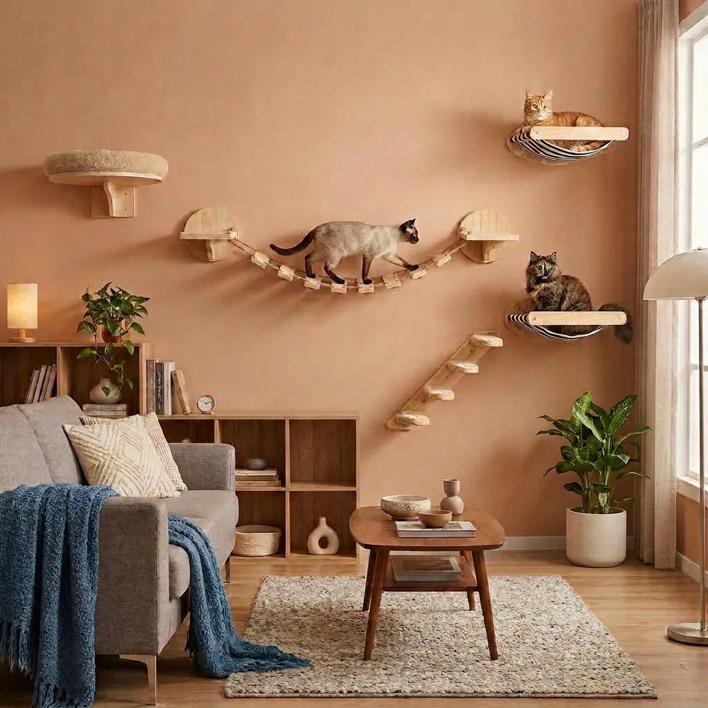 Multi-Cat Harmony Bundle – Cat Wall Set for Multiple Cats - Sweetypaws.com