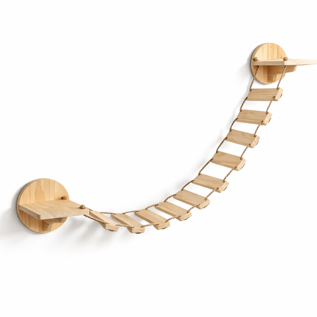Station Cat Rope Bridge - Sweetypaws Catwall Elements - Sweetypaws.com