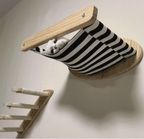 Striped Cat Hammock - Sweetypaws Catwall Elements - Sweetypaws.com
