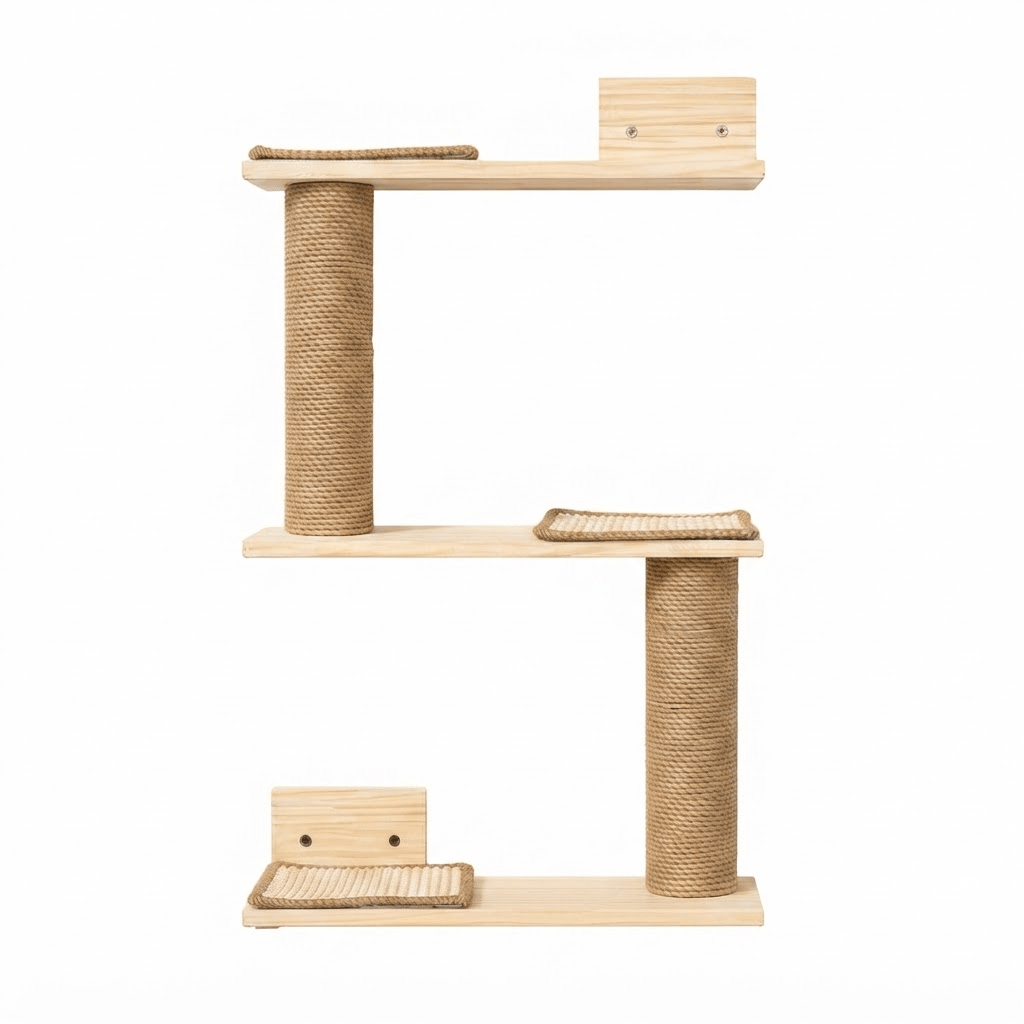Three Story Cat Furniture -Sweetypaws Catwall Furniture - Sweetypaws.com