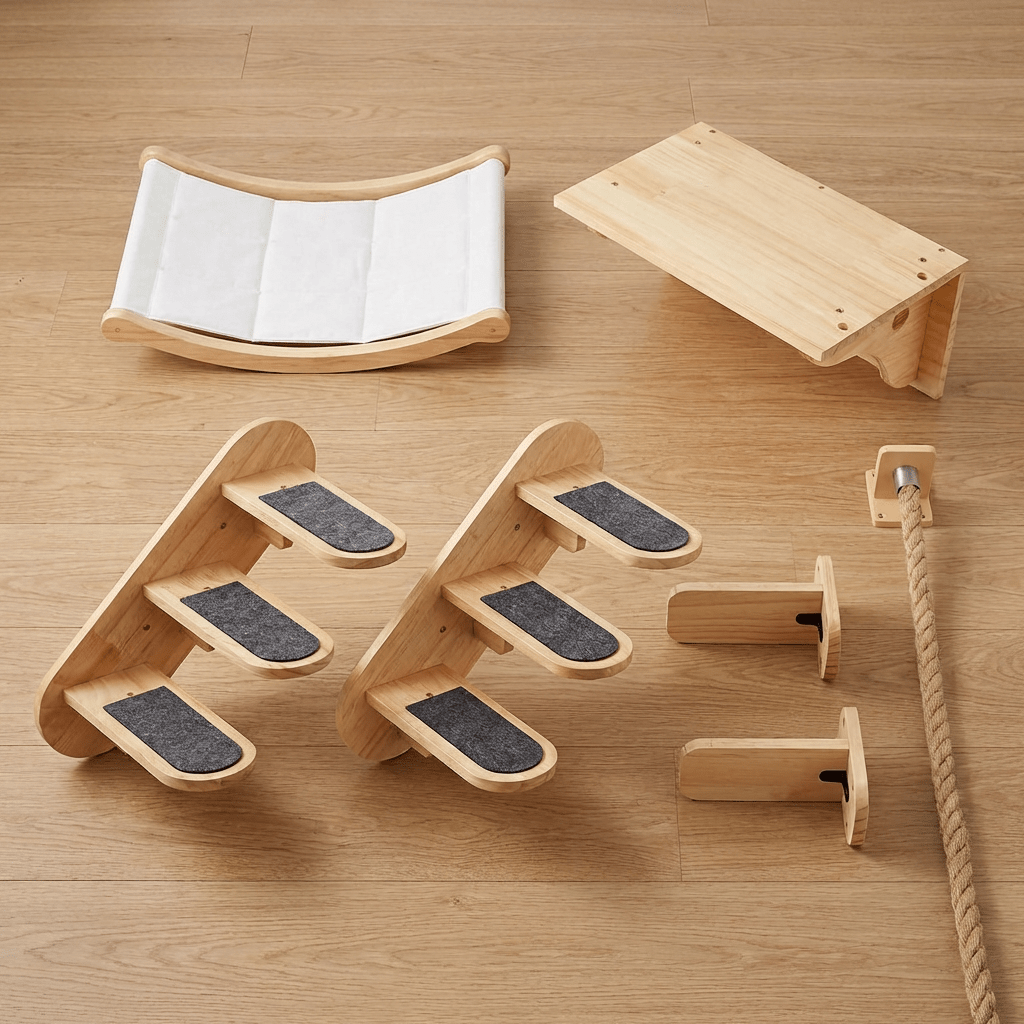 Vertical Climber Bundle – Cat Wall Set for Tall Walls - Sweetypaws.com