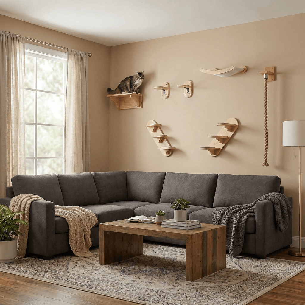 Vertical Climber Bundle – Cat Wall Set for Tall Walls - Sweetypaws.com