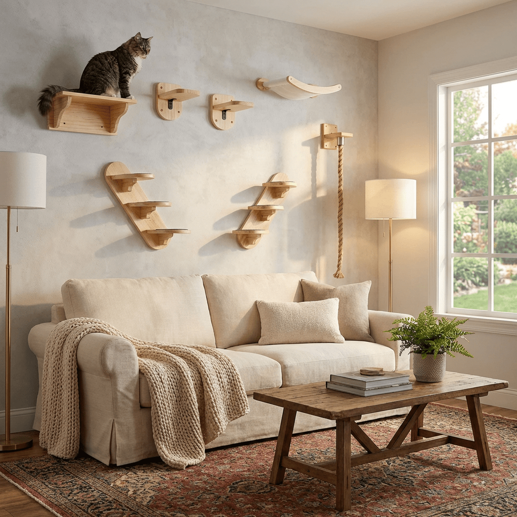 Vertical Climber Bundle – Cat Wall Set for Tall Walls - Sweetypaws.com
